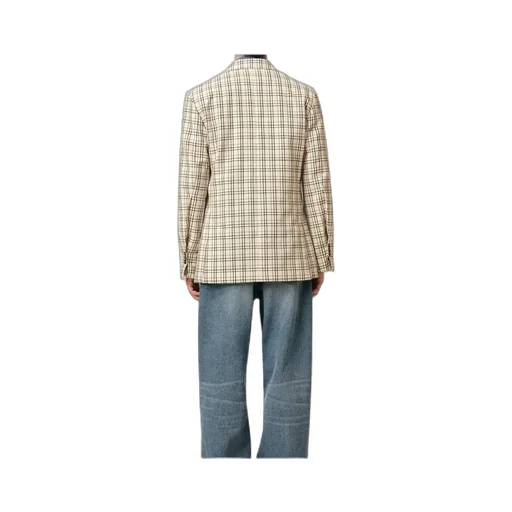 Ami Checked Semi-Lined Jacket