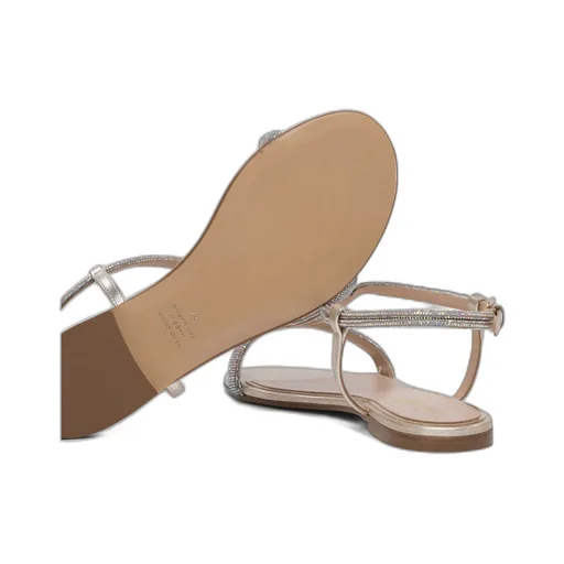 Round-Toe Flat Sandals