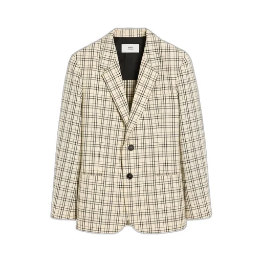 Ami Checked Semi-Lined Jacket