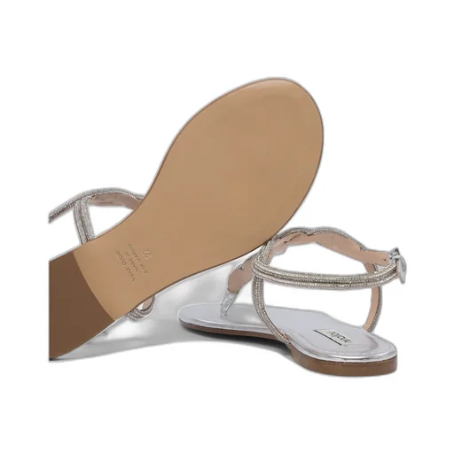 Round-Toe Flat Sandals