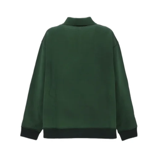 Miu Miu Long-Sleeved Oversized Polo Shirt