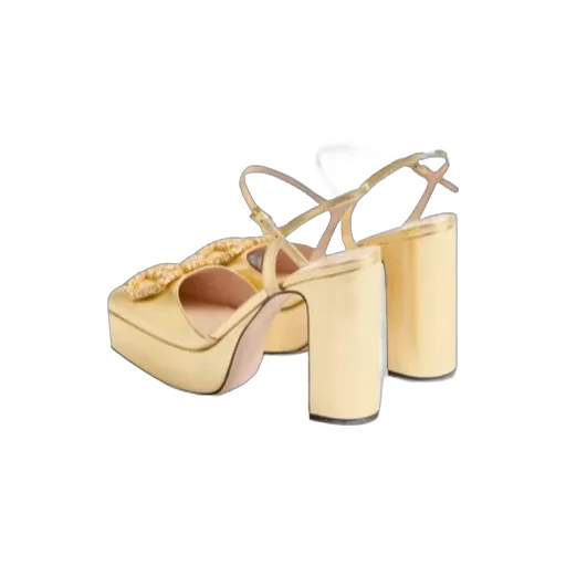 Valentino	Vlogo Signature Embellished Square Toe Pumps