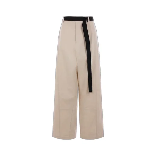 Belted Canvas Trousers