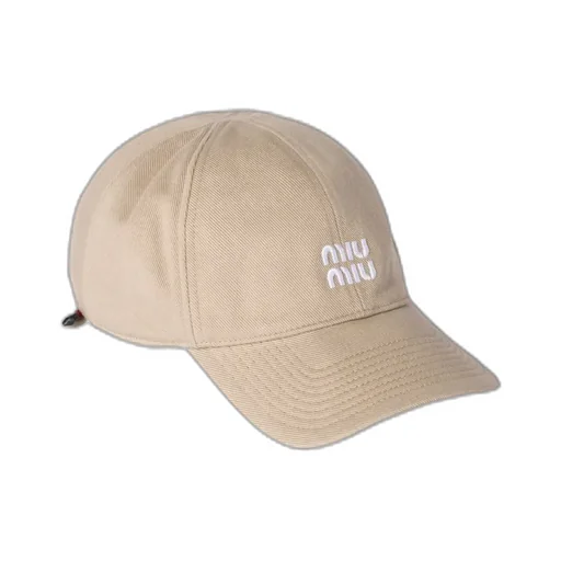 Miu Miu Logo Embroidered Baseball Cap