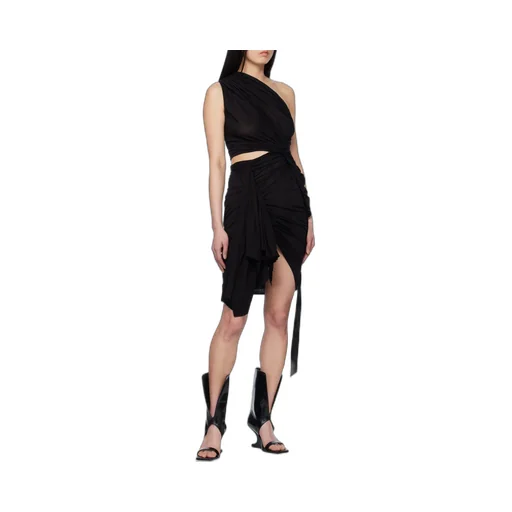 Rick Owens Drkshdw Fog Gathered Mini Dress
