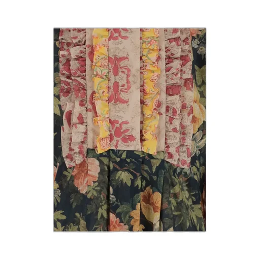 Valentino Garavani Floral Print Ruffle Detailed Dress