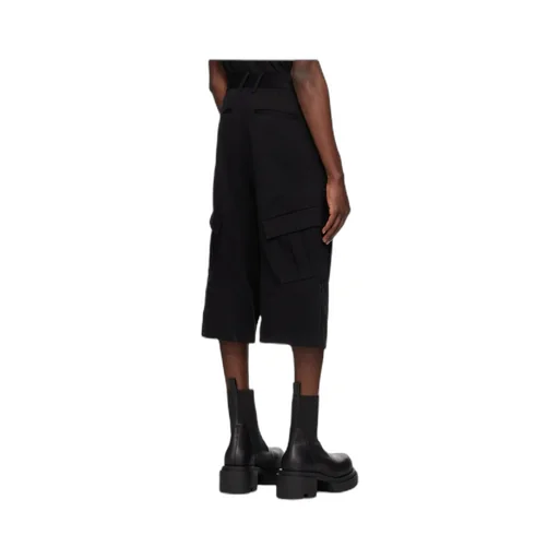 Black Chino Cargo Shorts