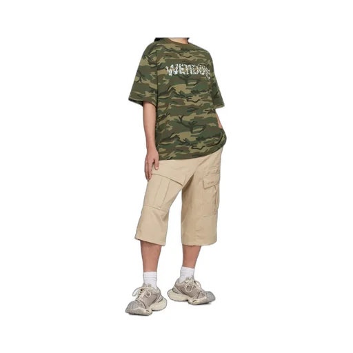 Beige Cargo Chino Shorts