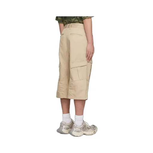 Beige Cargo Chino Shorts