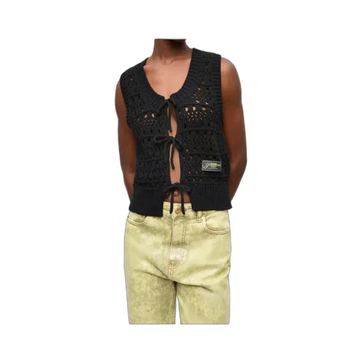 Ganni Crochet Tie String Vest