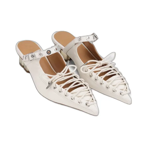 Ganni Eco Leather Heeled Mules