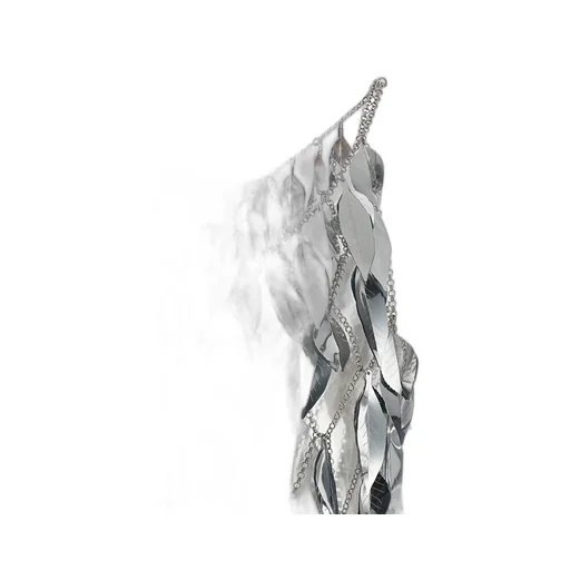 Paco Rabanne Chainmail 3D Leaf Scoop-Neck Top