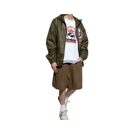 Dsquared2 Logo-Patch Zipped Hooded Jacket