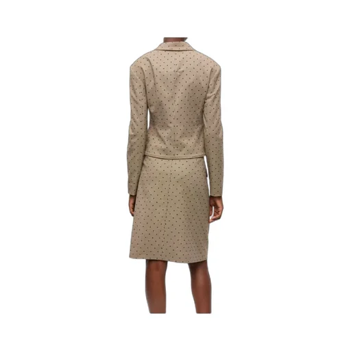 Ganni Flock Check Suiting Blazer
