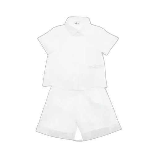 Il Gufo Logo Embroidered Short Set