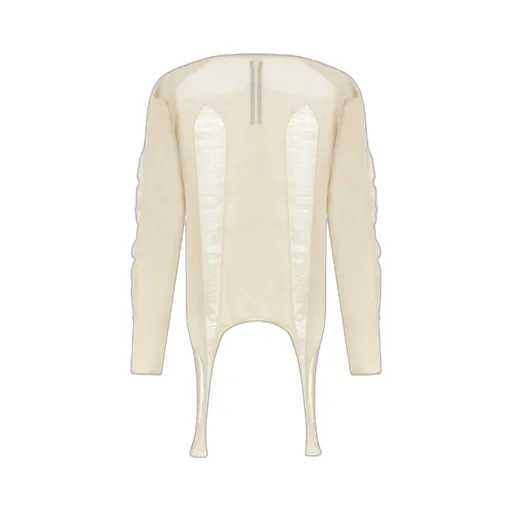 Rick Owens Long Sleeved Distressed Knitted Top
