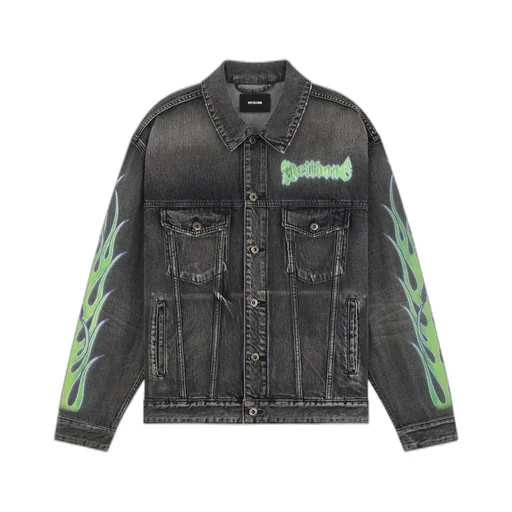 Flame Micro-Label Denim Jacket