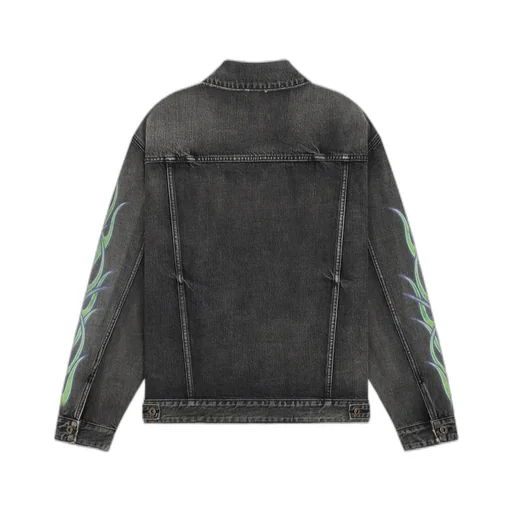 Flame Micro-Label Denim Jacket