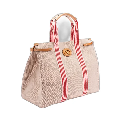Valentino Antibes Logo Plaque Large Top Handle Bag