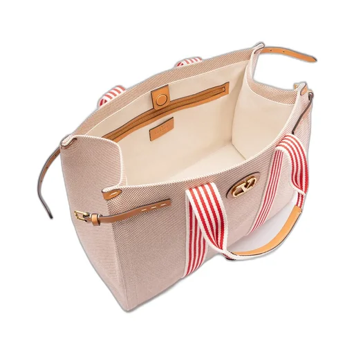 Valentino Antibes Logo Plaque Large Top Handle Bag
