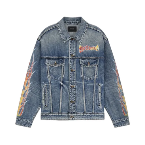 Flame Micro-Label Denim Jacket