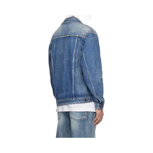 Logo-Embroidered Denim Jacket