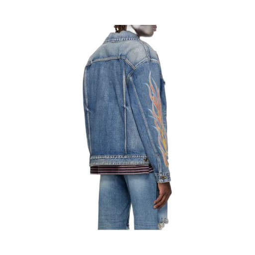 Flame Micro-Label Denim Jacket