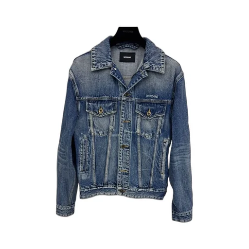 Logo-Embroidered Denim Jacket