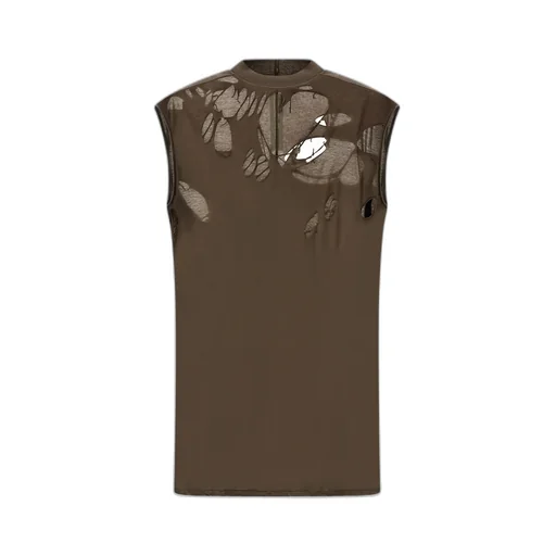 Rick Owens Drkshdw Distressed Tarp Tank Top