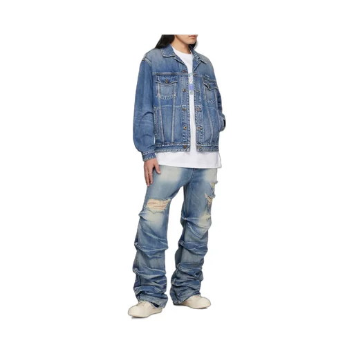 Logo-Embroidered Denim Jacket