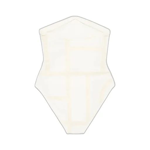 Totme Monogram Strapless Stretched Swimsuit