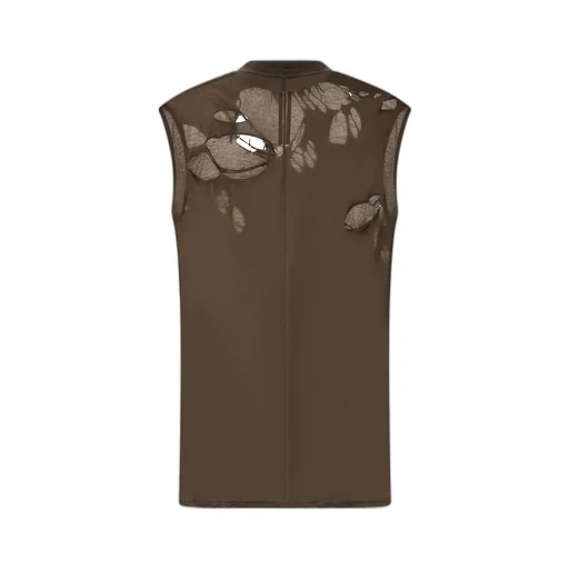 Rick Owens Drkshdw Distressed Tarp Tank Top