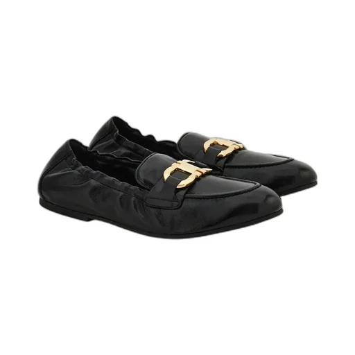 Ferragamo Gancini Plaque Elasticated Loafers