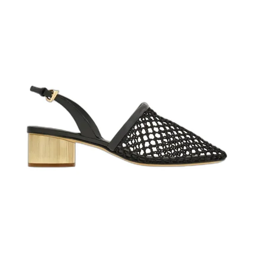 Mesh Open-Heeled Shoes
