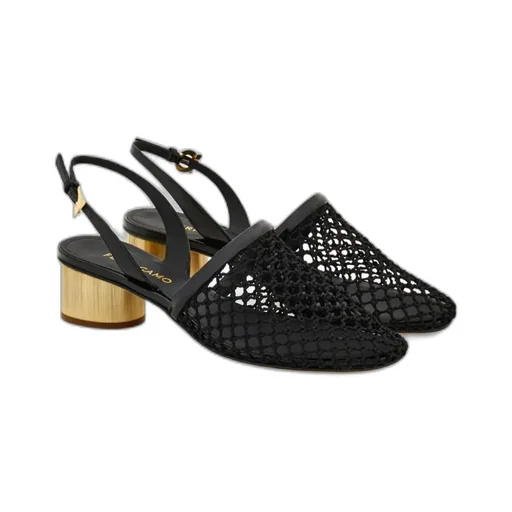 Mesh Open-Heeled Shoes