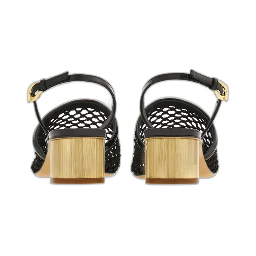 Mesh Open-Heeled Shoes