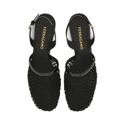 Mesh Open-Heeled Shoes