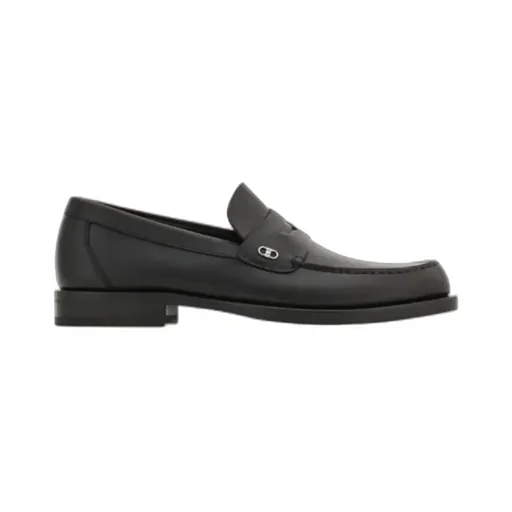 Ferragamo Gancini Ornament Penny Loafers