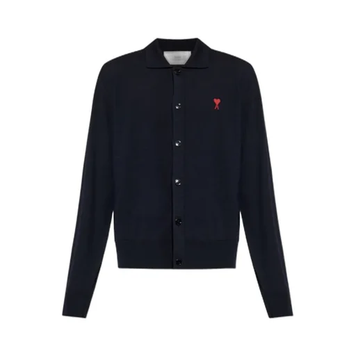 Ami Paris Ami De Coeur Knitted Cardigan