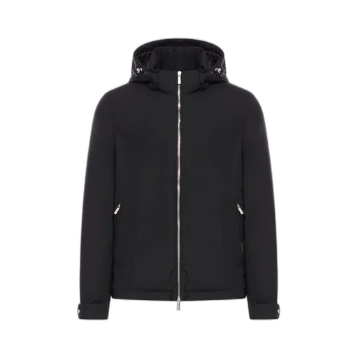 Moorer Removable Hood Zip-Up Coat