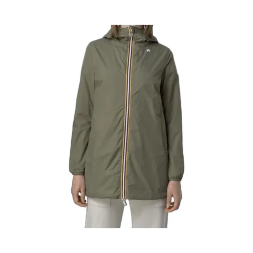 Beige Green Reversible Waterproof Mid Jacket