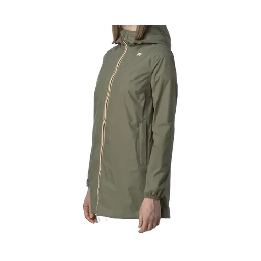 Beige Green Reversible Waterproof Mid Jacket