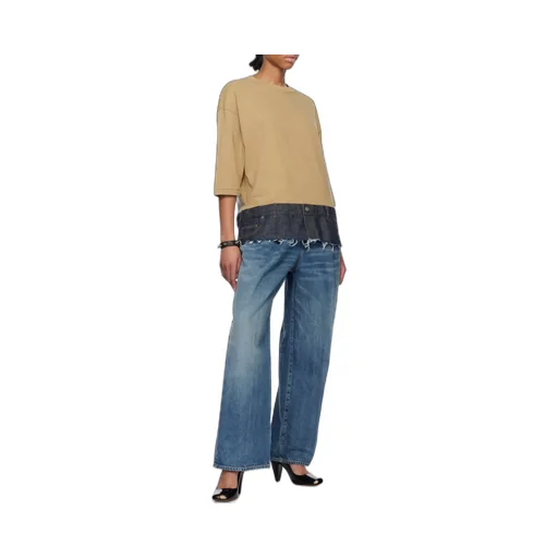 Beige Jeans T-Shirt