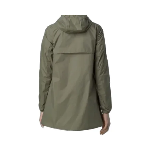 Beige Green Reversible Waterproof Mid Jacket