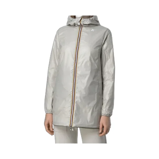Beige Green Reversible Waterproof Mid Jacket