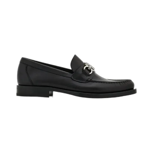 Ferragamo Gancini Buckle Slip-On Loafers