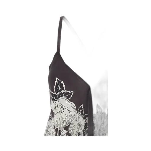 P.A.R.O.S.H. Floral Print V-Neck Dress