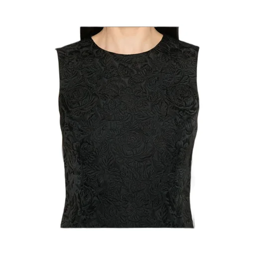 Floral-Jacquard Mini Dress