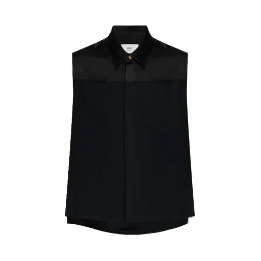 Ami Paris Buttoned Sleeveless Shirt