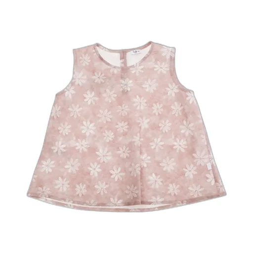 Il Gufo Floral Printed Sleeveless Top